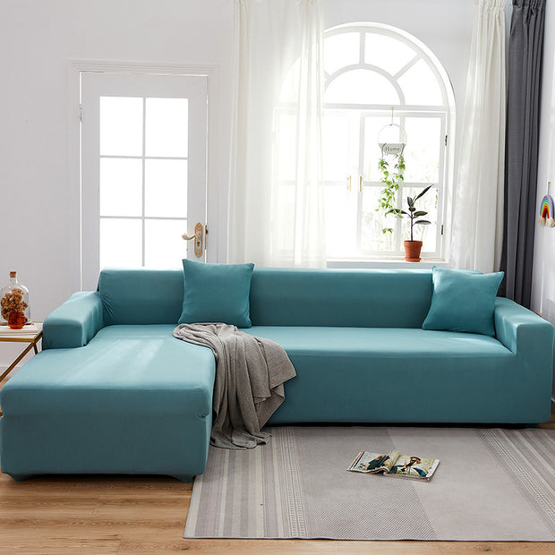 Milk Silk Nordic Simple Elastic Non-Slip Universal All-Inclusive Solid Color Full Cover Sofa Cover