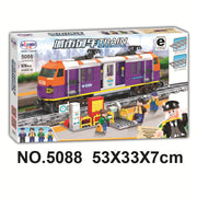 DIY Self-assembled Building Blocks Train Train Toy