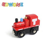 Small Train Toy Railcar Wooden Train Toy Compatible With Wooden Tracks