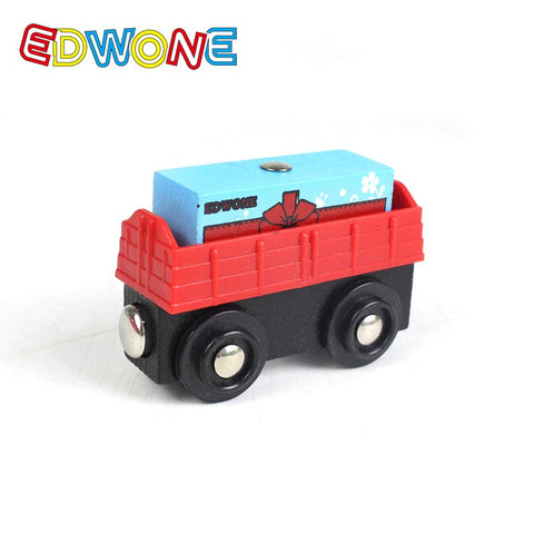 Small Train Toy Railcar Wooden Train Toy Compatible With Wooden Tracks