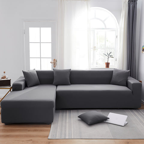 Milk Silk Nordic Simple Elastic Non-Slip Universal All-Inclusive Solid Color Full Cover Sofa Cover