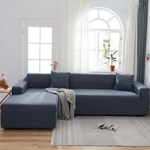 Milk Silk Nordic Simple Elastic Non-Slip Universal All-Inclusive Solid Color Full Cover Sofa Cover