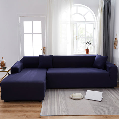 Milk Silk Nordic Simple Elastic Non-Slip Universal All-Inclusive Solid Color Full Cover Sofa Cover