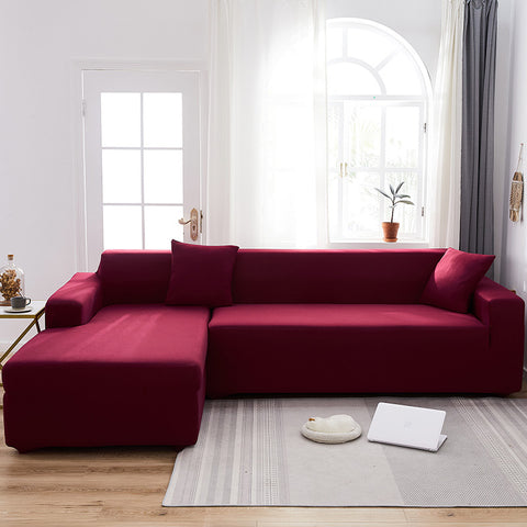 Milk Silk Nordic Simple Elastic Non-Slip Universal All-Inclusive Solid Color Full Cover Sofa Cover