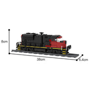 Freight Train Building Blocks MOC-47989 Cargo Train-EMD SD70M-2 CN Train