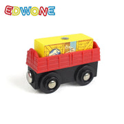 Small Train Toy Railcar Wooden Train Toy Compatible With Wooden Tracks