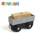 Small Train Toy Railcar Wooden Train Toy Compatible With Wooden Tracks