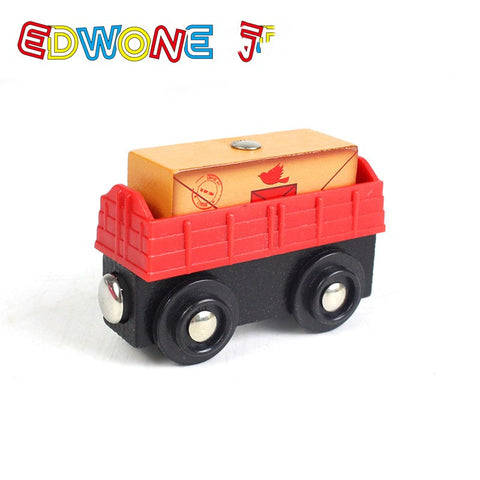 Small Train Toy Railcar Wooden Train Toy Compatible With Wooden Tracks