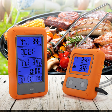 Dual-Channel Electronic Digital Display Probe Thermometer