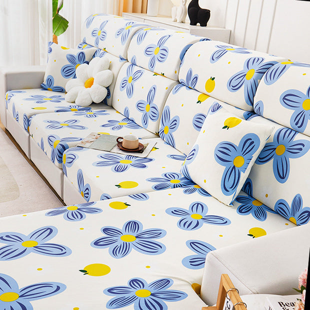 Ice Silk Non-slip Printing Sofa Cover