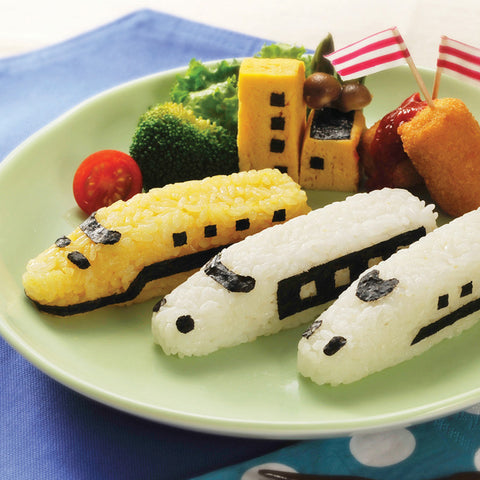 Baby rice ball mold small train high-speed rail model