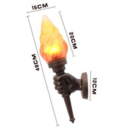 Creative torchbearer wall lamp