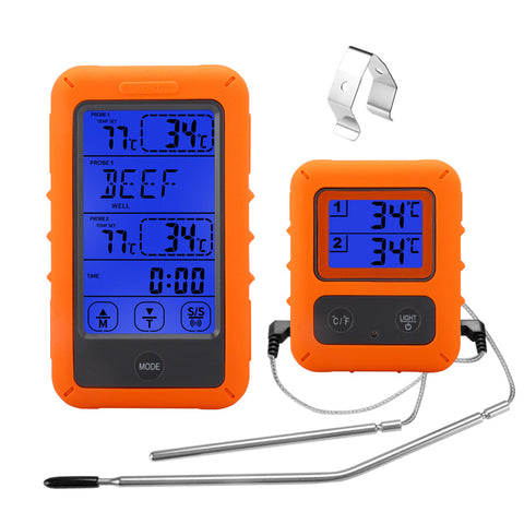 Dual-Channel Electronic Digital Display Probe Thermometer