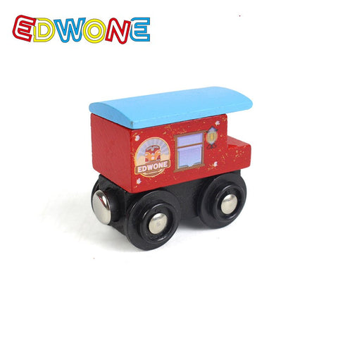 Small Train Toy Railcar Wooden Train Toy Compatible With Wooden Tracks