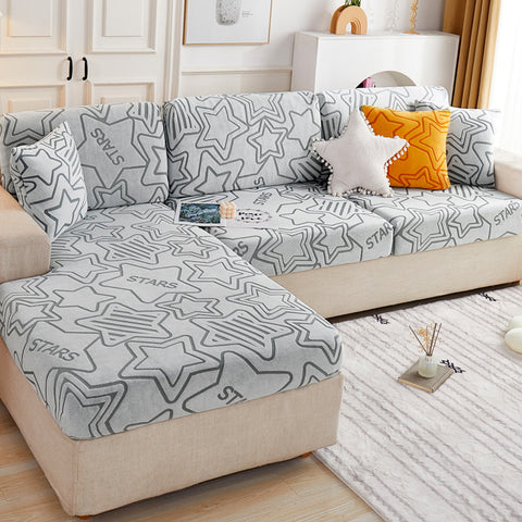 Stretch Jacquard Fleece Non-slip Sofa Cover