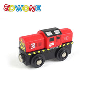 Small Train Toy Railcar Wooden Train Toy Compatible With Wooden Tracks