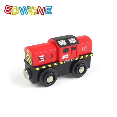Small Train Toy Railcar Wooden Train Toy Compatible With Wooden Tracks