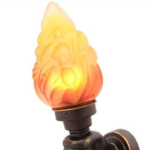 Creative torchbearer wall lamp