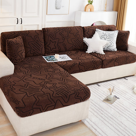 Stretch Jacquard Fleece Non-slip Sofa Cover