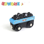 Small Train Toy Railcar Wooden Train Toy Compatible With Wooden Tracks