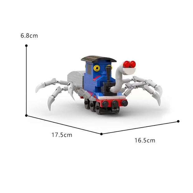 Game Spider Train Building Blocks Toy Charles Small Train Assembly Model Table Ornaments