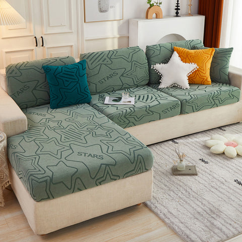 Stretch Jacquard Fleece Non-slip Sofa Cover