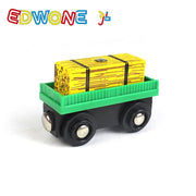 Small Train Toy Railcar Wooden Train Toy Compatible With Wooden Tracks