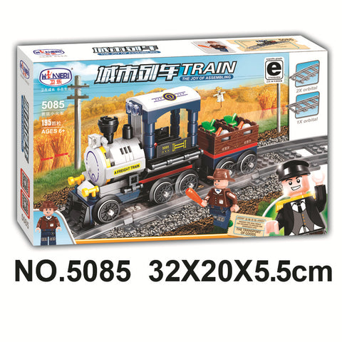 DIY Self-assembled Building Blocks Train Train Toy