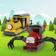 Game Spider Train Building Blocks Toy Charles Small Train Assembly Model Table Ornaments