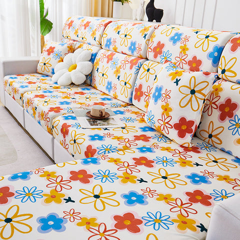 Ice Silk Non-slip Printing Sofa Cover