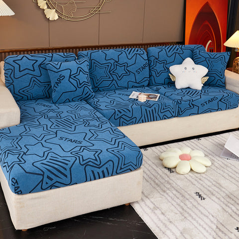 Stretch Jacquard Fleece Non-slip Sofa Cover