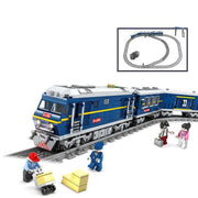 Electric Rail Train Model Children Education Small Particles Assembled Building Block Toys