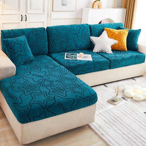 Stretch Jacquard Fleece Non-slip Sofa Cover