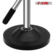 5Core Desktop Mic Stand Universal Desk Microphone Holder Table Top Round Base Stands - MS RBS CH IN