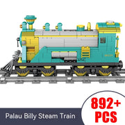 Electric Rail Train Model Children Education Small Particles Assembled Building Block Toys