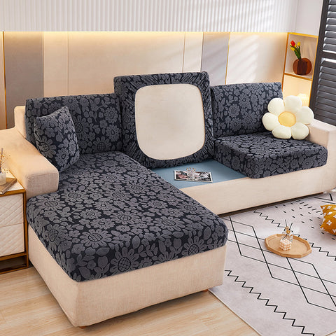 Stretch Jacquard Fleece Non-slip Sofa Cover